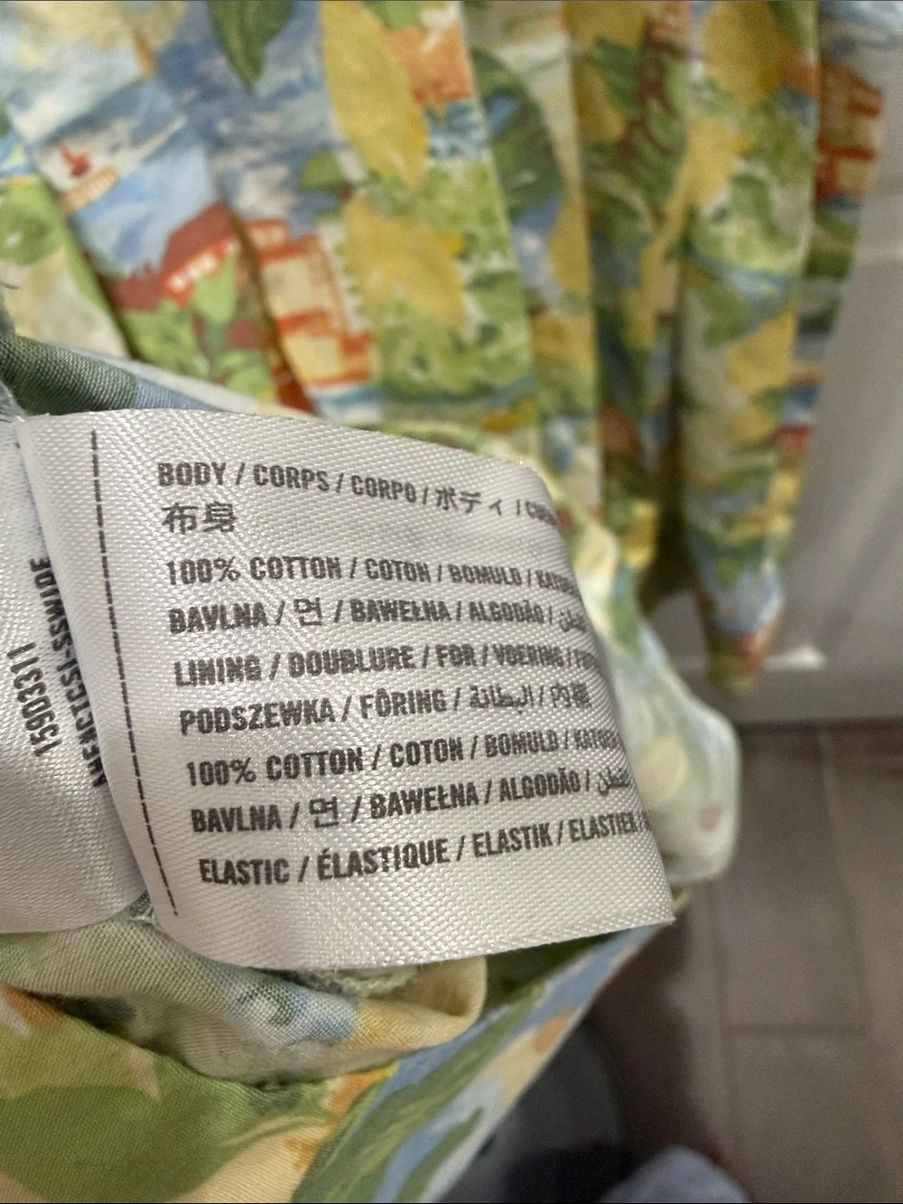 Abercrombie & Fitch Tropical Print Maxi Dress in Yellow, Green and Blue